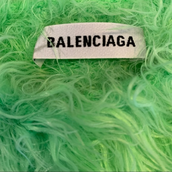 Balenciaga Fuzzy Green Sweater - Picture 5 of 5